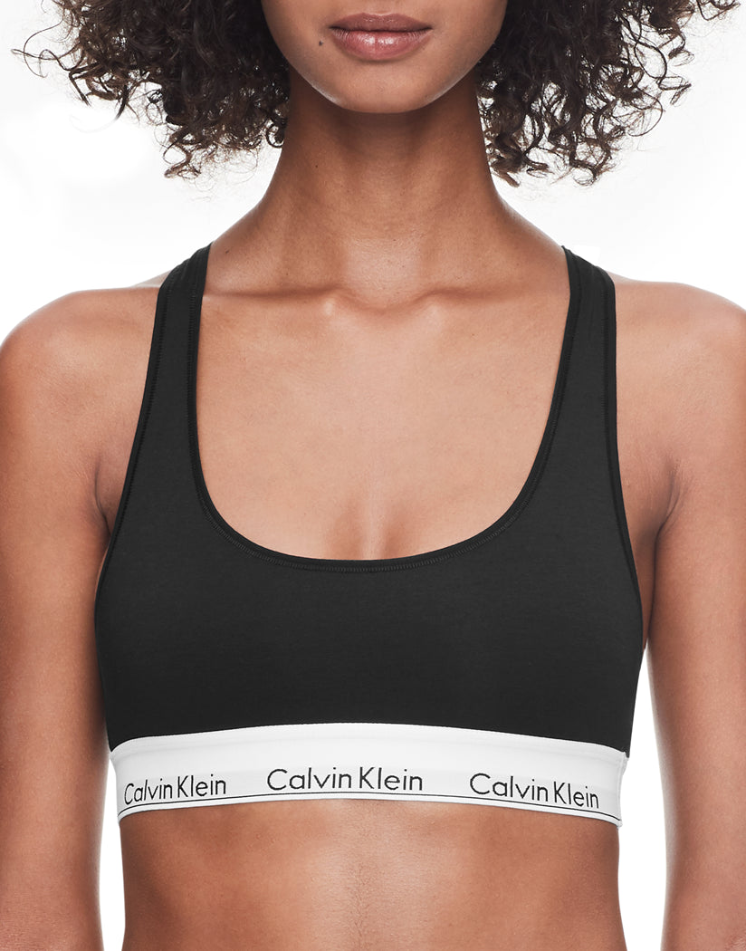 Calvin Klein Women's Racerback Bra Modern Cotton Bra In Black