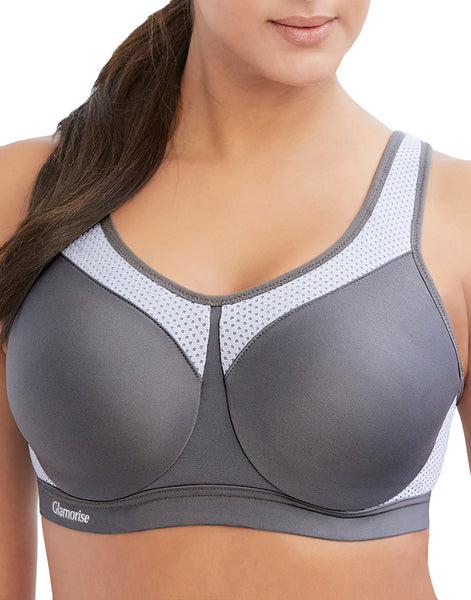 Glamorise Sport Underwire High Impact Bra Cafe - 9066