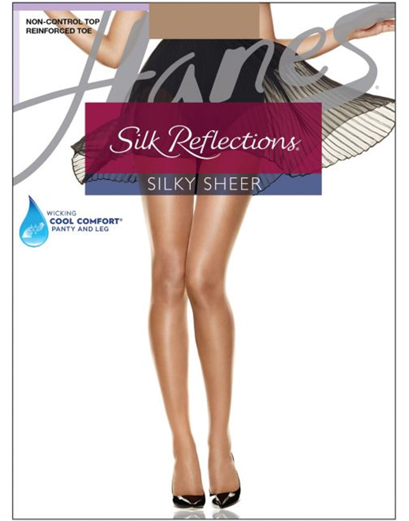 Hanes Women Silk Reflections Reinforced Toe Pantyhose 716