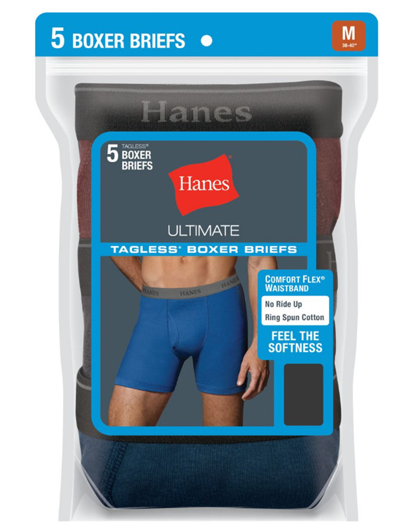 Hanes Our Most Comfortable Yet Blue Underwear Boxer Briefs Size Medium