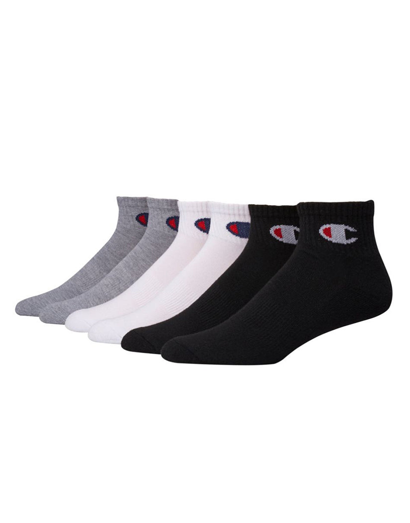 Champion Sneaker Sock, 3-Pack, Black - Socks