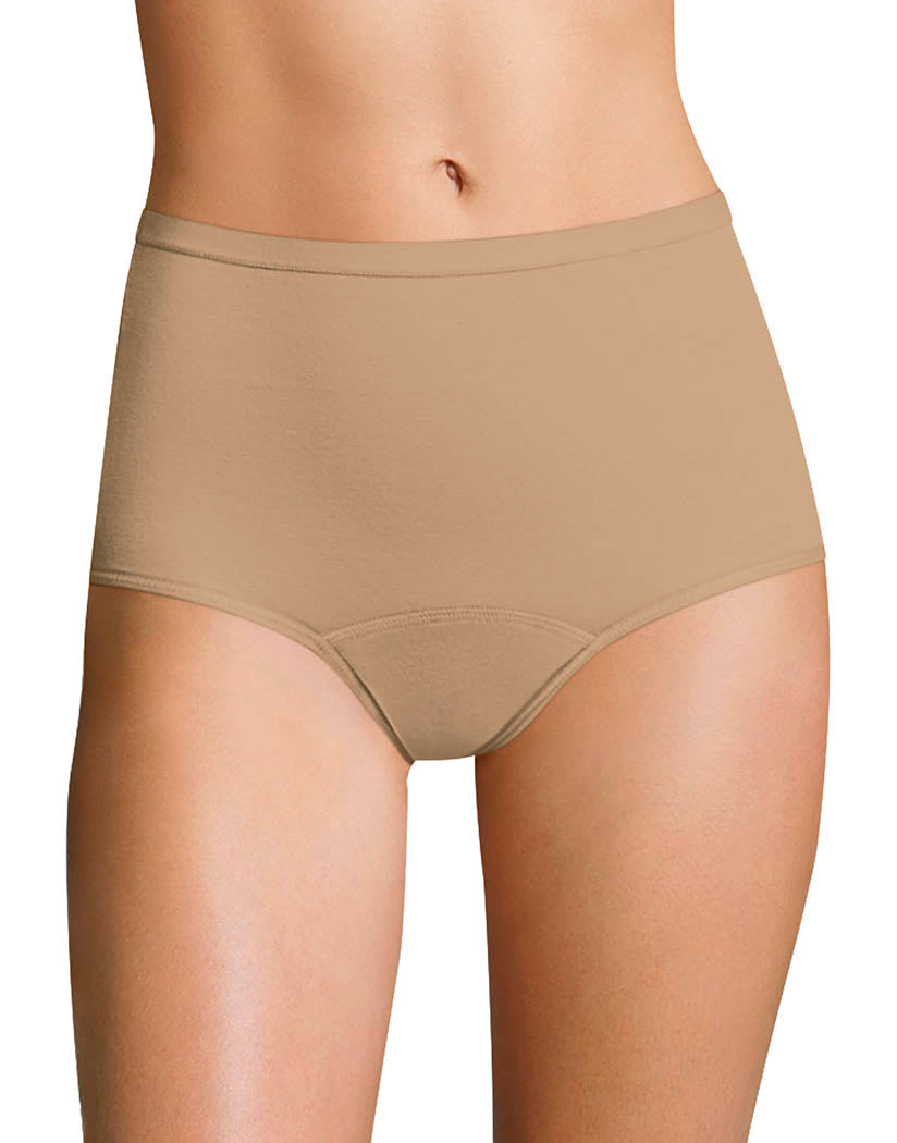 Hanes Comfort, Women's Period Underwear, Moderate Leaks Protection, Washable  Hip