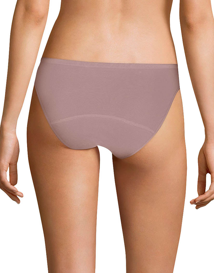 Women's Hanes 42FDM3 Comfort Period Moderate Bikini Panty (Pecan