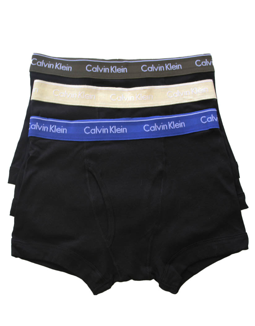 NEW 4 Pack Calvin Klein Men's 100% Cotton Briefs Classic Fit Underwear red  blue