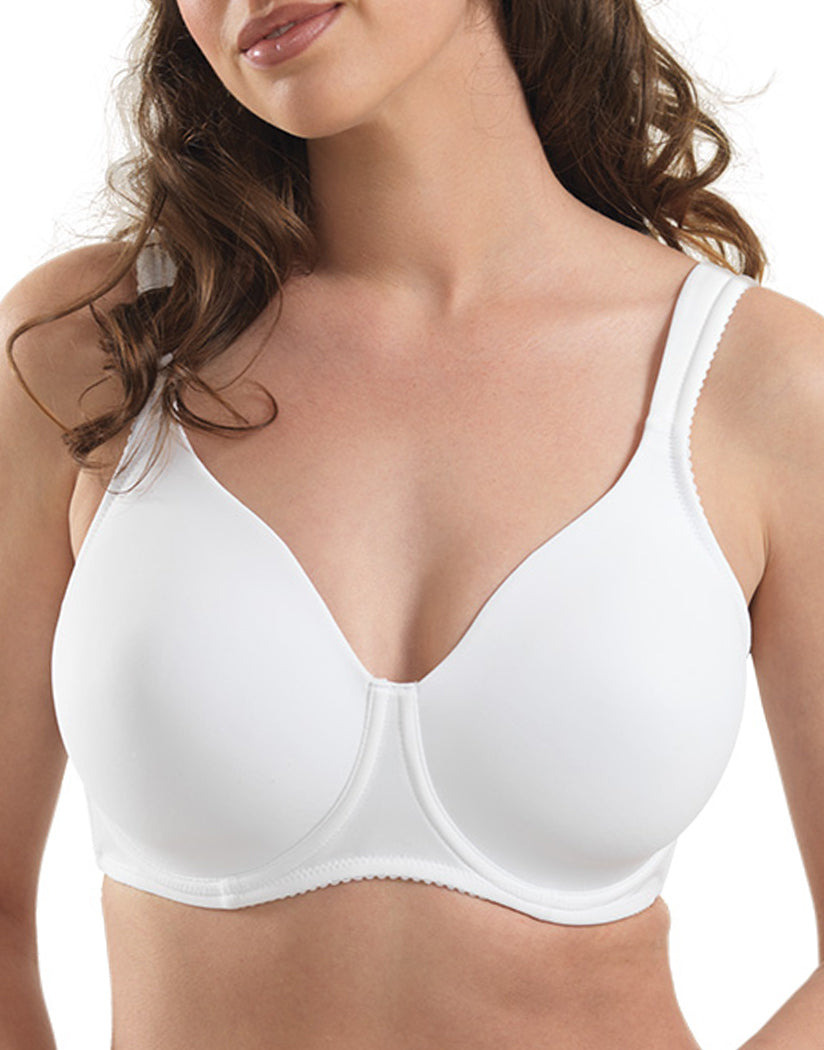 SOFT CUP BRA FULL COVERAGE WIRE FREE COTTON LINED MINIMIZER MADE IN EUROPE