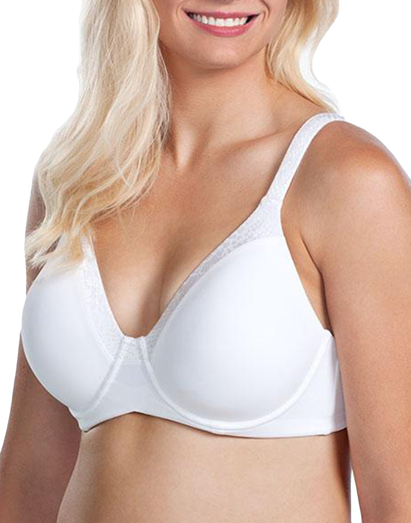 Hanes Ultimate Perfect Coverage Women's Wireless T-Shirt Bra White Floral L