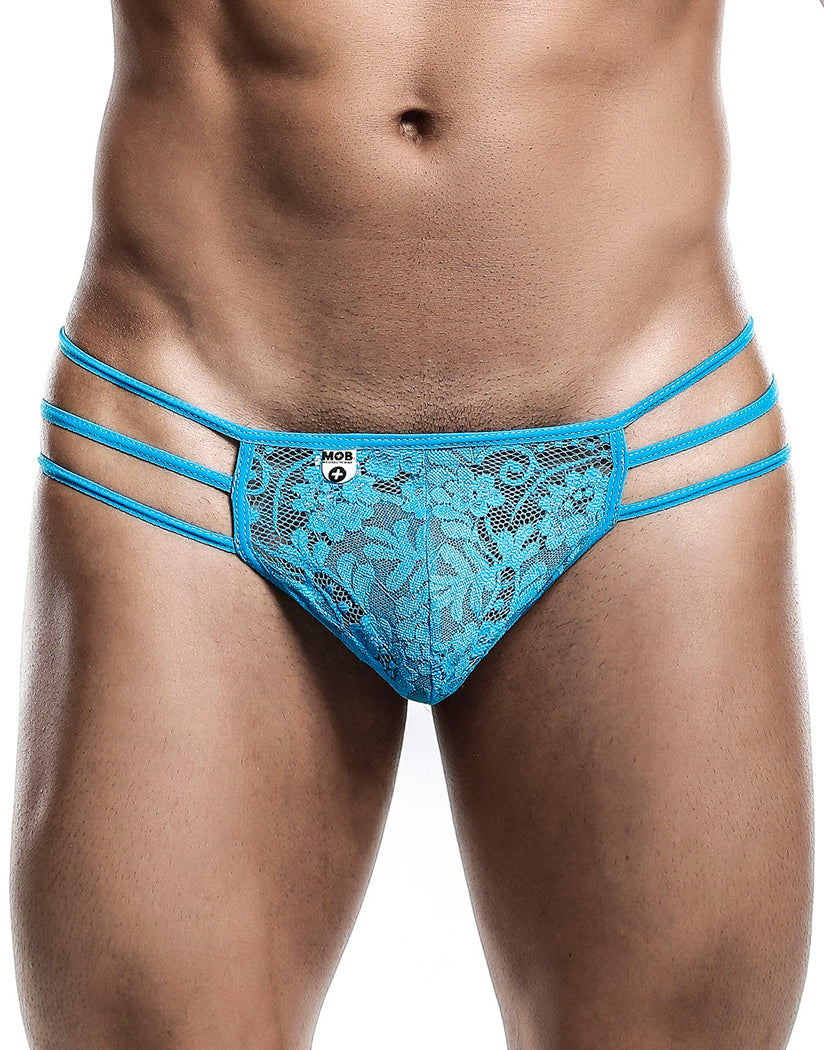 OVTICZA Mens Underwear Sexy Lace Briefs Low G-Strong Thong Panties