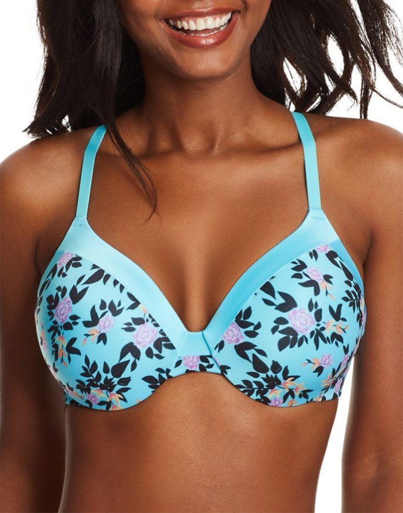 18065-4-094 Women's Jeans Blue Floral Underwired Padded Bra