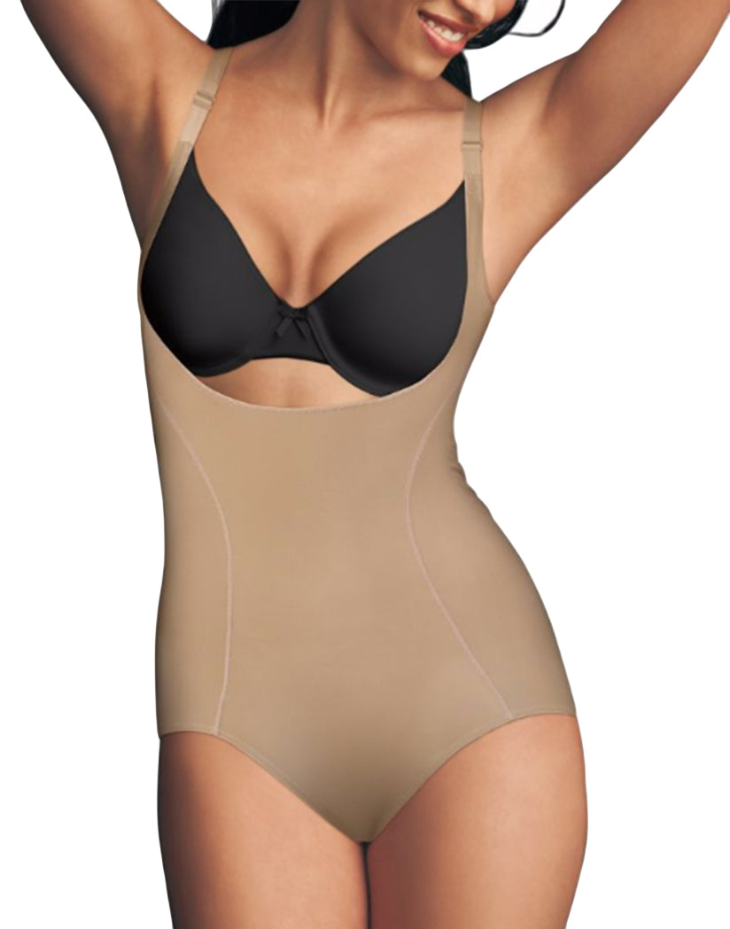 Visual Effects Body Briefer with Minimizer Bra