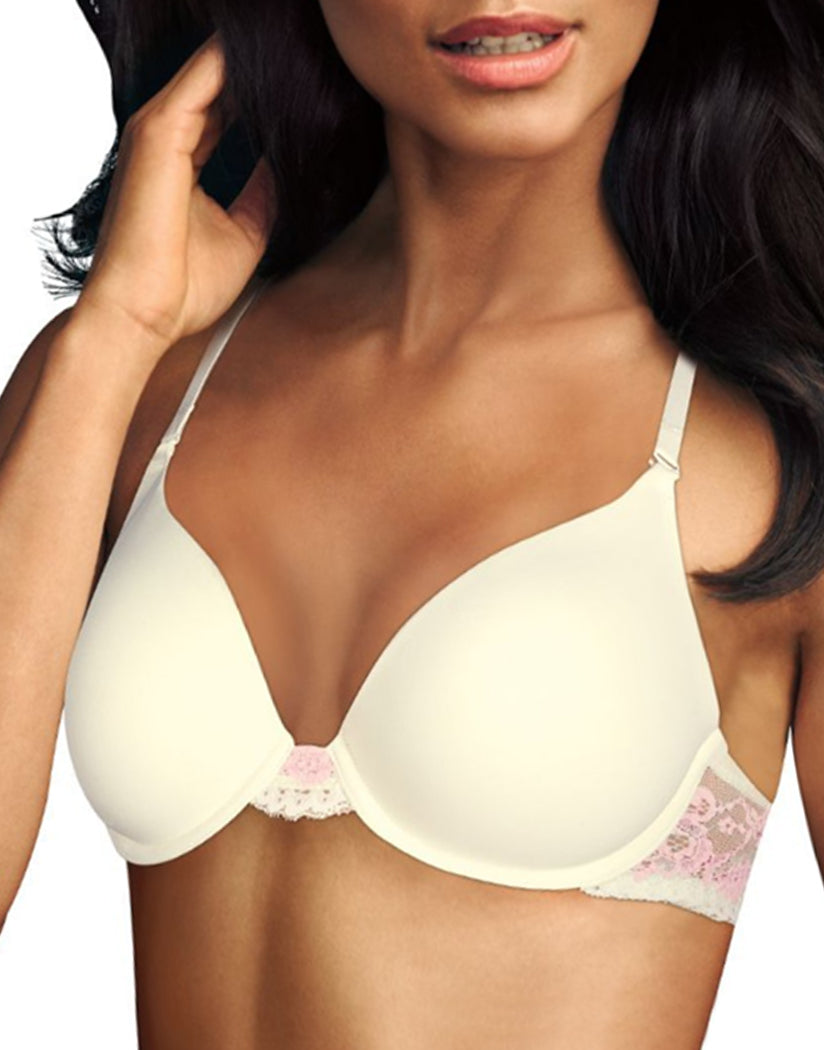 Women's Maidenform 9428 Love the Lift Natural Boost Demi T-Shirt Bra  (Floral Ditsy Lilac 38C) 