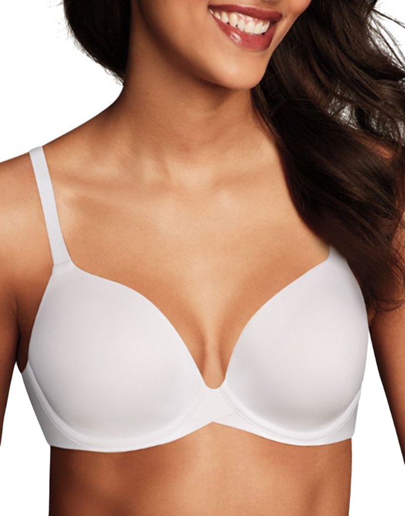 Maidenform Womens One Fab Fit Tailored T-Shirt Bra, 32D, White 
