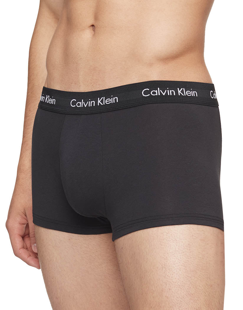 Calvin Klein 3-Pack Low Rise Stretch Cotton-Blend Trunks