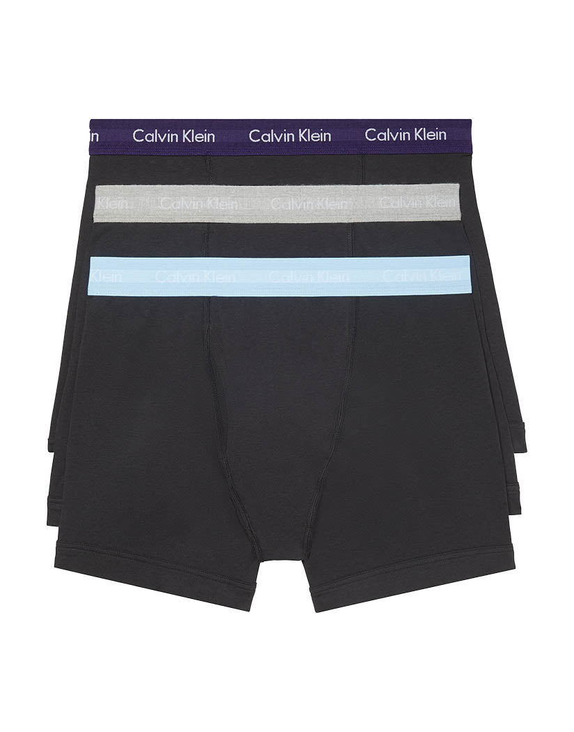 Calvin Klein Cotton Stretch Boxer Brief 3-Pack Black/Blue/Cobalt