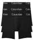 Black Flat Calvin Klein Eco Pure Modal 3-Pack Boxer Brief NB3188