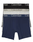 Black/ Blue Shadow/ Grey Heather Flat Calvin Klein Eco Pure Modal 3-Pack Boxer Brief NB3188