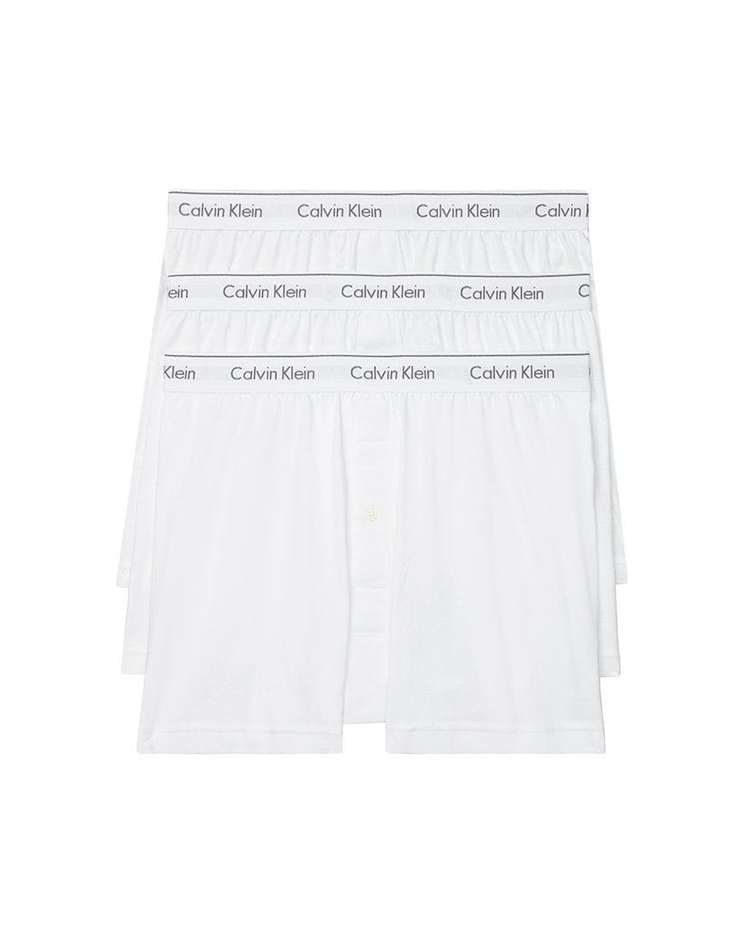 Calvin Klein Cotton Classics Knit Boxer 3-Pack White