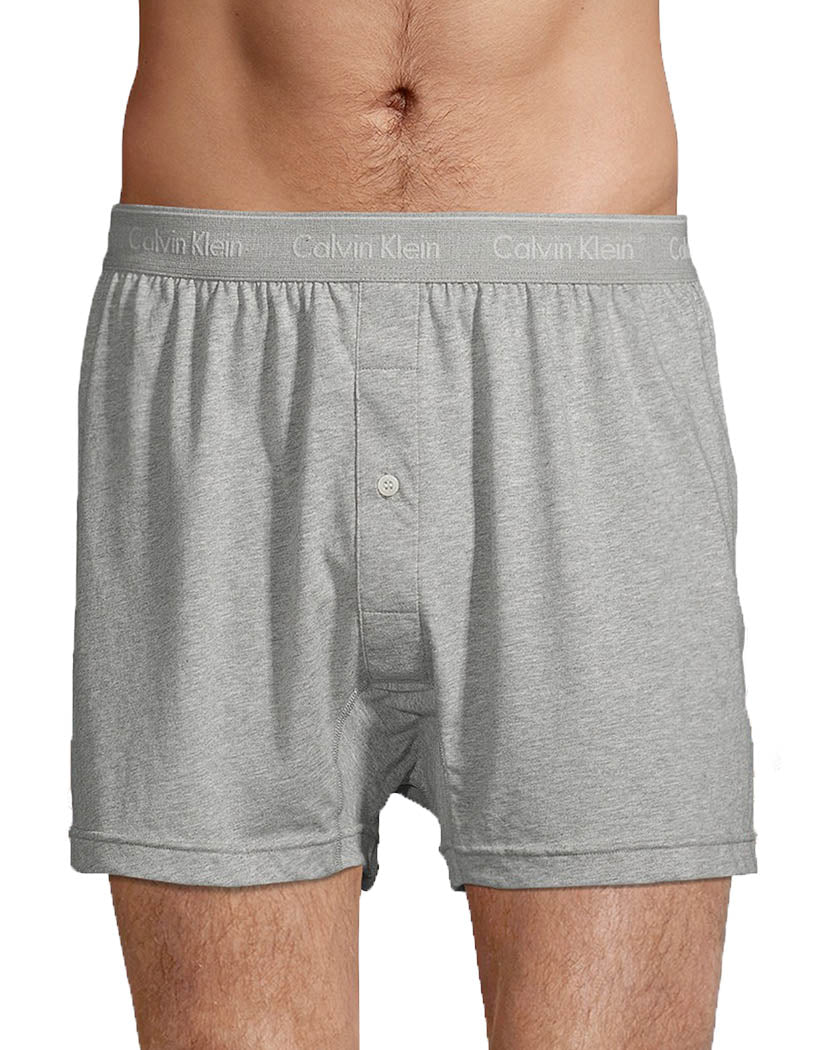 5-pack woven cotton boxer shorts - Dark grey/Checked - Men