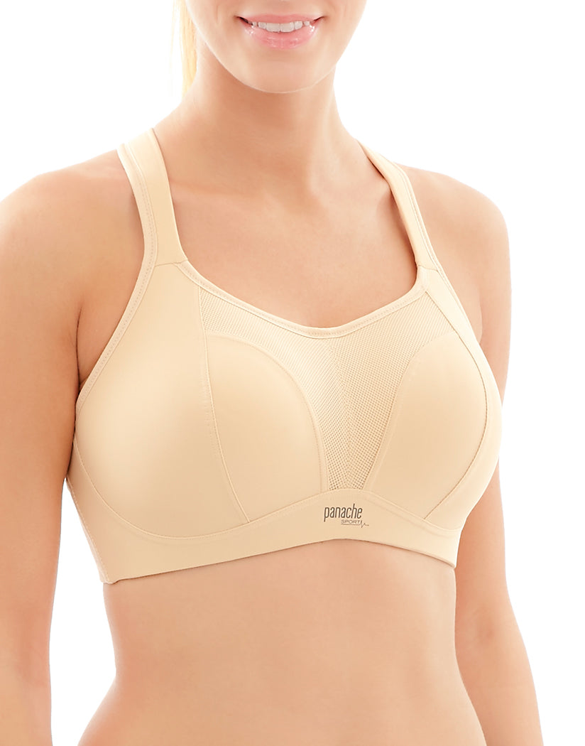 Panache Sport Non-Wired Sports Bra - Nude Available at The Fitting