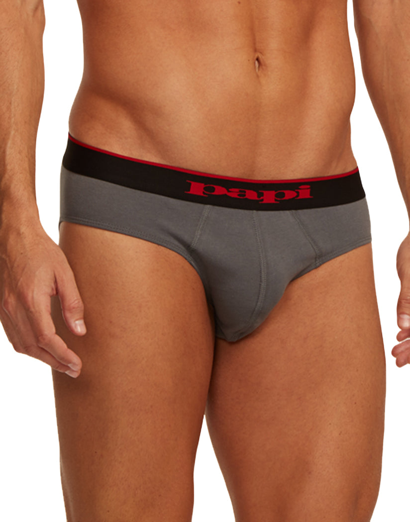 Papi 980501-950 3pk Cotton Stretch Brazilian Solids Red-gray-black – Steven  Even - Men's Underwear Store