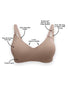 Paris Nude Front Playtex Nursing Pure Comfort® Wirefree Bra US3015