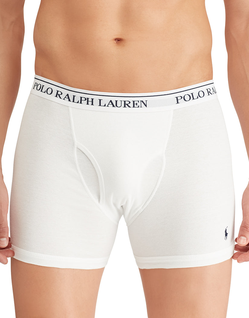 Polo Ralph Lauren Underwear Mens 5 Pack Classic Fit Boxer Briefs, Black, M