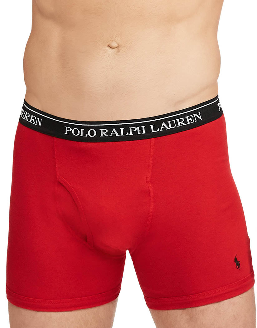 Buy POLO RALPH LAUREN P5 Classic Fit Cotton Boxer Briefs, 2 Andover  Heather/Rl2000 Red/2 Polo Black, Medium at