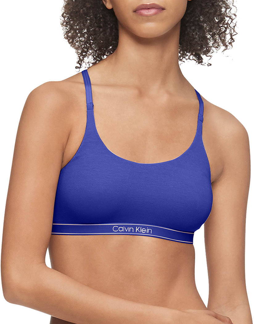 Calvin Klein Unlined QF6438 Ribbed Bralette Pure Women