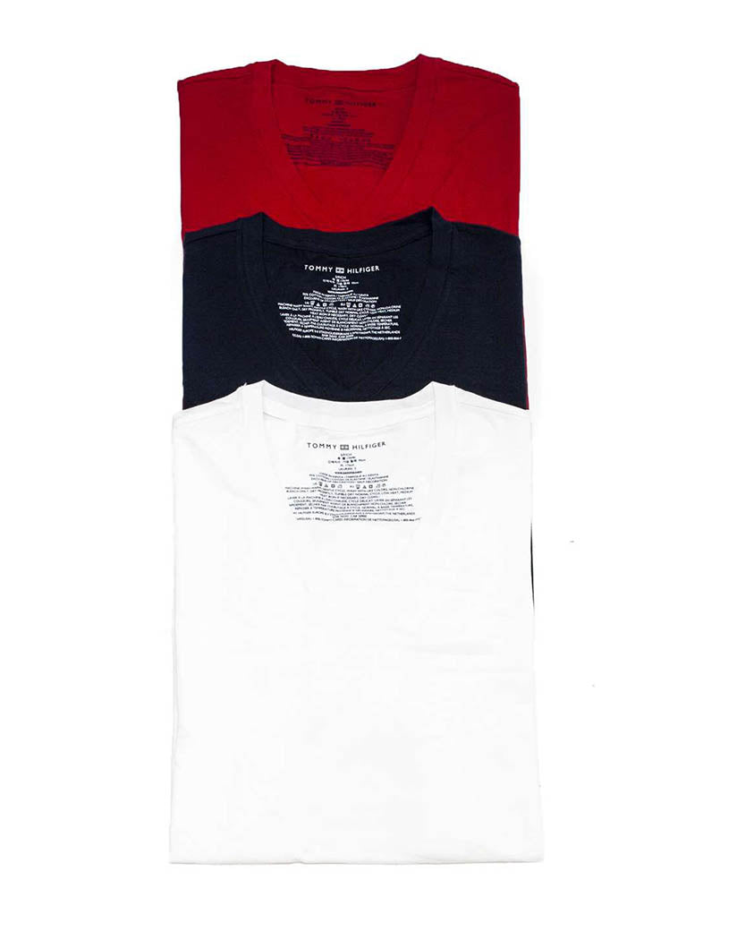 Tommy Hilfiger Core Stretch Slim V-Neck T-Shirt for Men, short