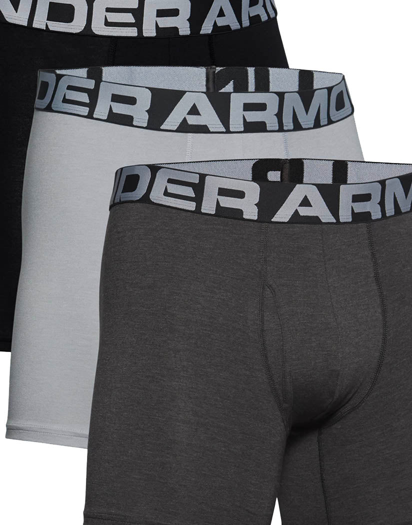Men's Under Armour UA Tech 6 Boxerjock Underwear Black / Jet Gray New  Medium
