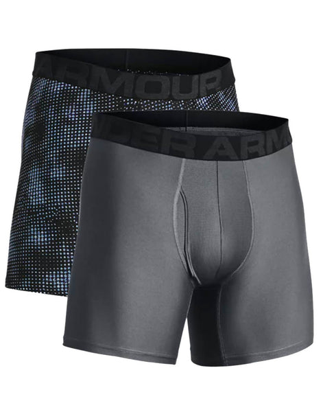 Under Armour Tech 6 Patterned Boxerjock Shorts for Men