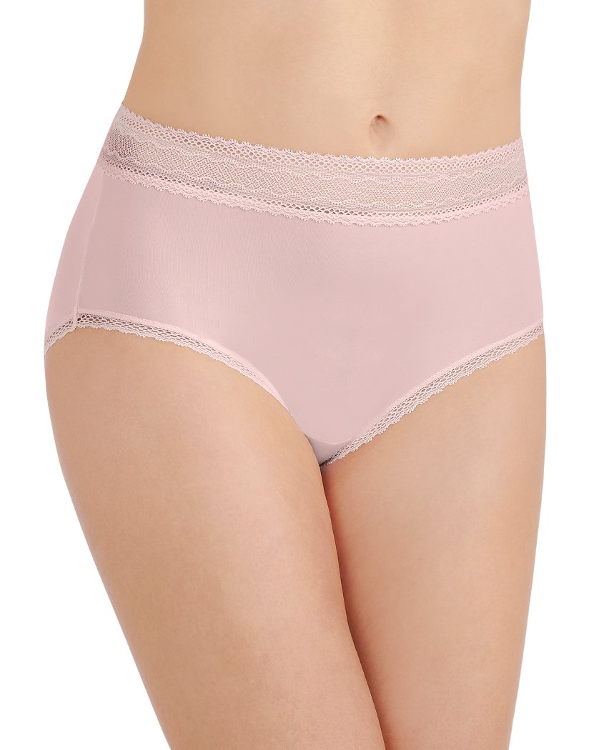 Vanity Fair Women's Flattering Lace Brief Panty 13281, Sunset Rose Stripe,  X-Large/8 at  Women's Clothing store