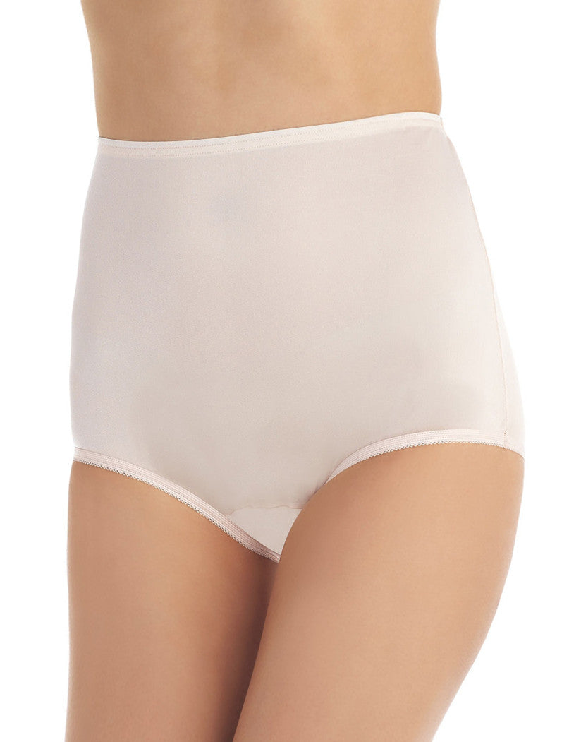 Leonisa Comfy High Waisted Brief Underwear for Women - Full Coverage  Classic Panties White at  Women's Clothing store